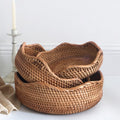 Stilfull Handvävd Rattan Korg