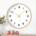 Tyst Väggklocka i Trä Quartz Design Ø25/Ø30 cm