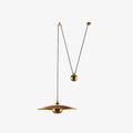Pyra Minimalistisk Metall Hängande Lampa, Guld
