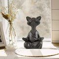 Meditative Buddha Cat Figurine
