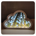 Tulpanbordslampa med spegelglasdesign