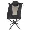 Folding camping chair with back and neck support