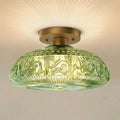 Linnea Modern Graverad Glas Taklampa