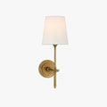 Theodore Wall Lamp in Brass and Fabric