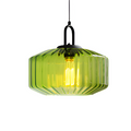 Retro Färgat Glas Minimalistisk Pendellampa