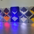 LED-timeglas med digital tidsvisning | Moderne timer-display | Dekorativt skrivebordsur