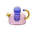 Kontrastfärgade Glas Teeset
