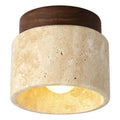Stone Travertine Japandi LED Taklampa
