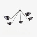 Solara loftlampe tre arme sort skulpturel