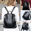 Mochila de cuero antirrobo