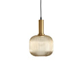 Nordisk Färgglad Glas Retro Pendellampa