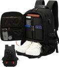 60-Liter-wasserdichter Koffer mit Laptop-Rucksack, USB-Anschluss und Schuhfach